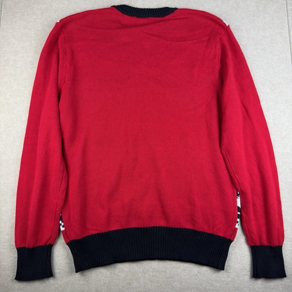 Star Wars Sweater Men L Red Darth Vader Christmas Quote Ugly Knit Holiday - Picture 2 of 8